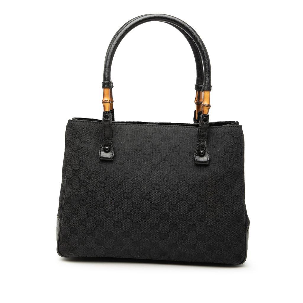 Gucci GG Canvas Bamboo Tote
