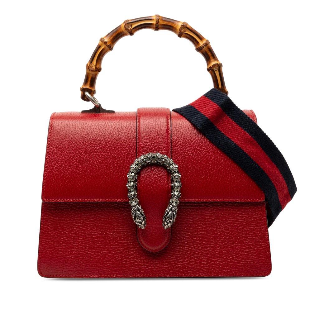 Gucci حقيبة ديونيسوس متوسطة الحجم من جلد العجل والخيزران