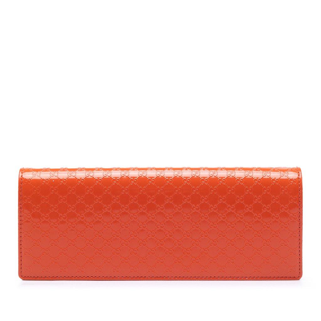 Gucci Microguccissima Patent Broadway Clutch