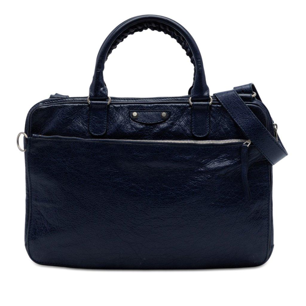 Balenciaga Lambskin Motocross Giant 12 Briefcase