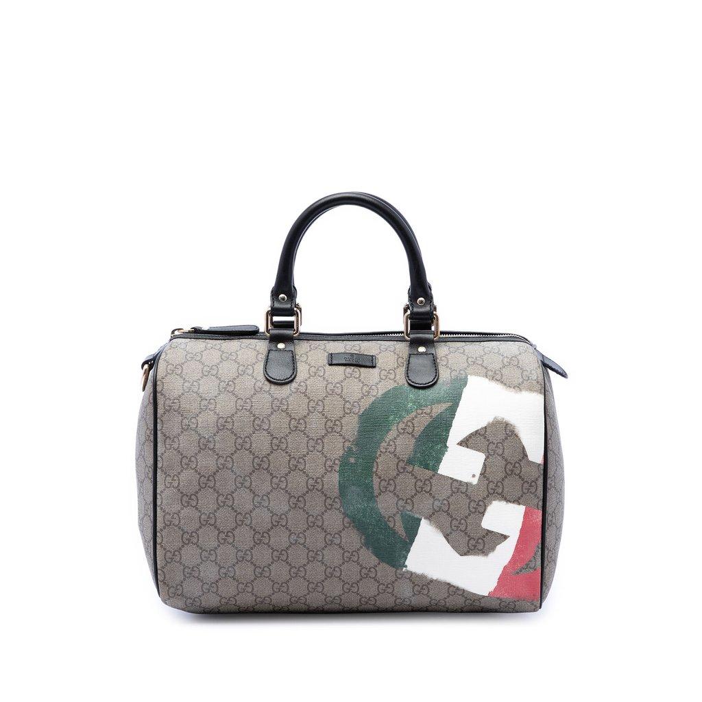 Gucci Medium GG Supreme Italian Flag Joy Boston Bag