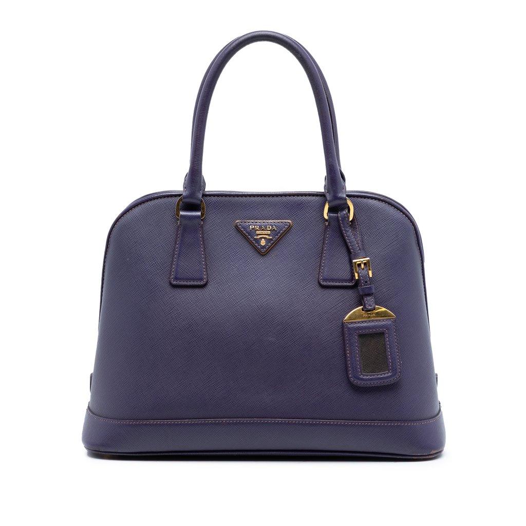 Prada Medium Saffiano Lux Open Promenade Satchel