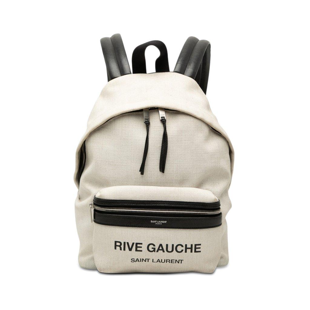 Saint Laurent Canvas Rive Gauche City Backpack