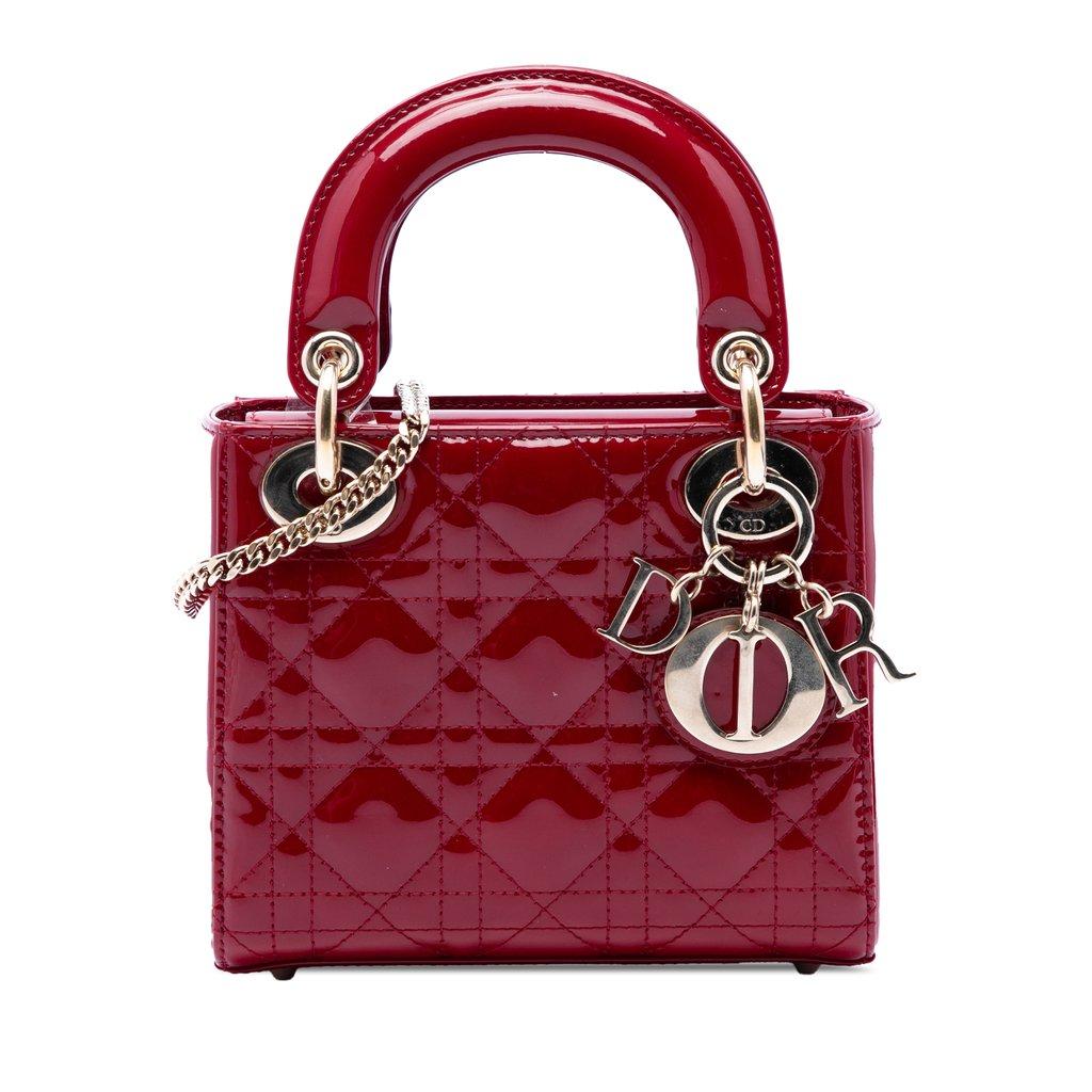 Dior Mini Patent Cannage Lady Dior