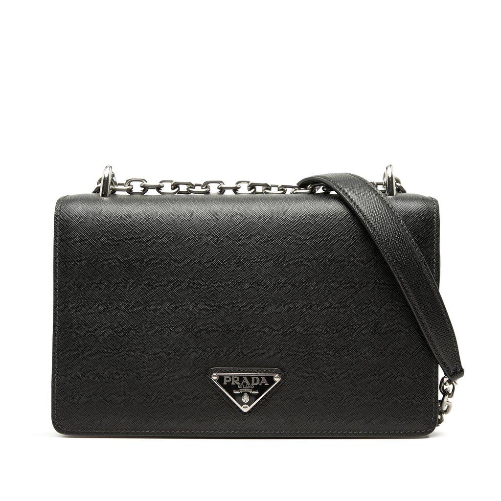 Prada حقيبة كروس سافيانو وتيسوتو بسلسلة