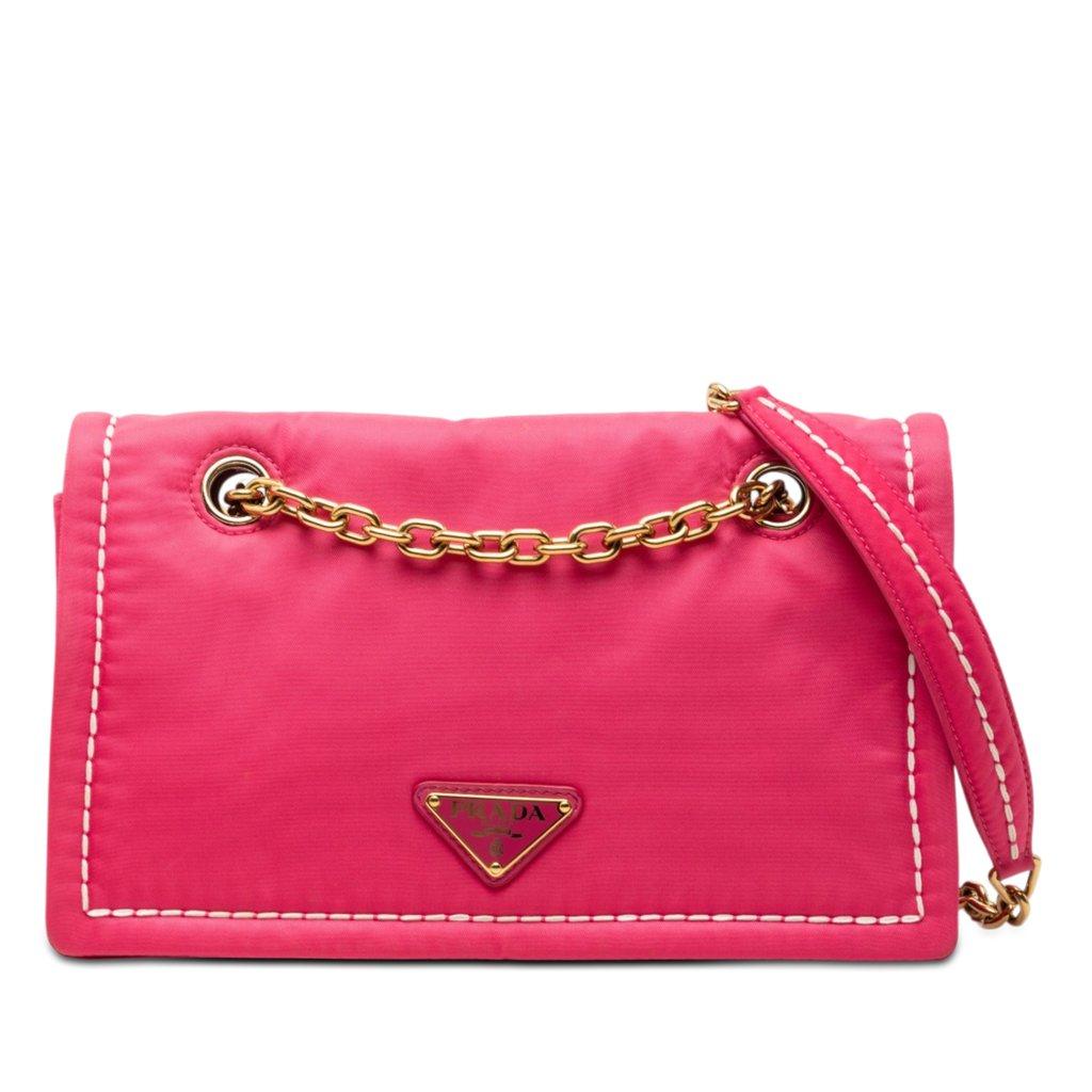 Prada حقيبة كروسبودي بسلسلة من تيسوتو