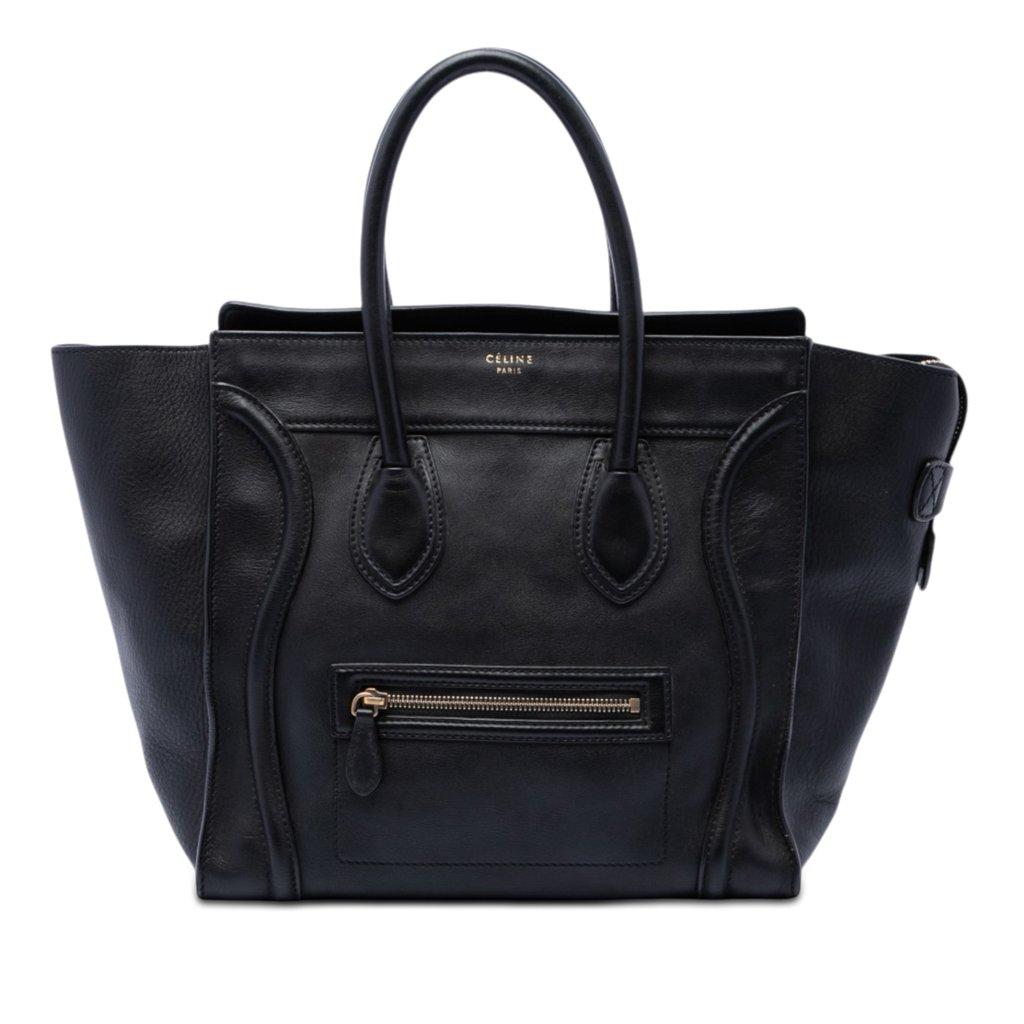 Celine Mini Leather Luggage Tote