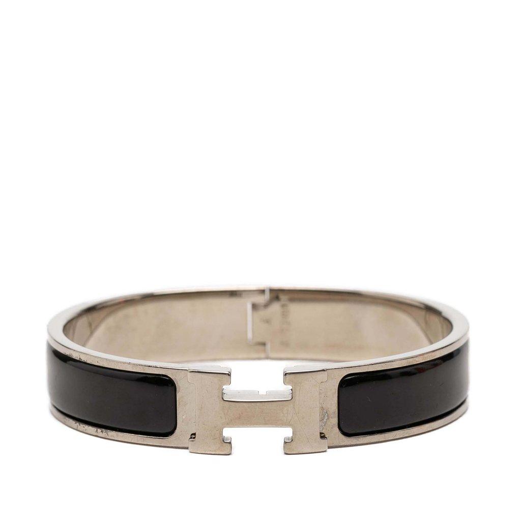 Hermès Narrow Enamel Clic H Bracelet PM