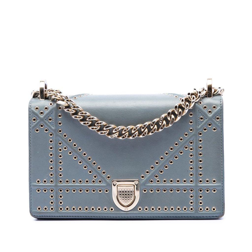 Dior Small Studded Calfskin Diorama Crossbody