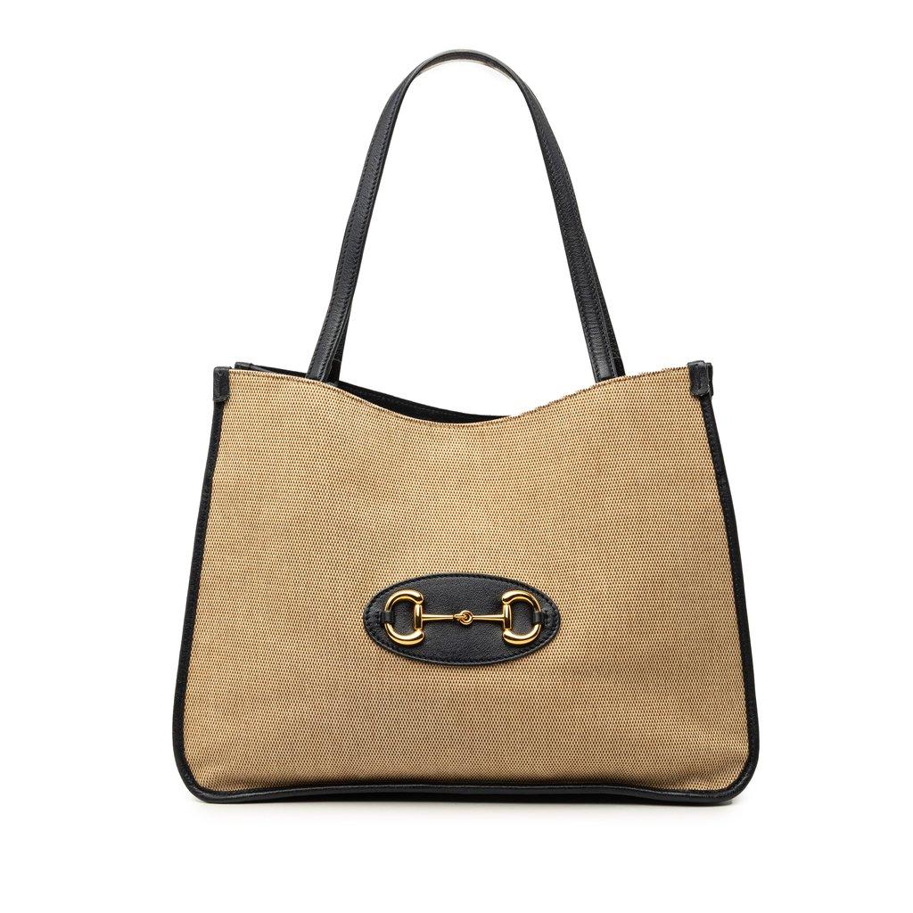 Gucci Medium Canvas Horsebit 1955 Tote