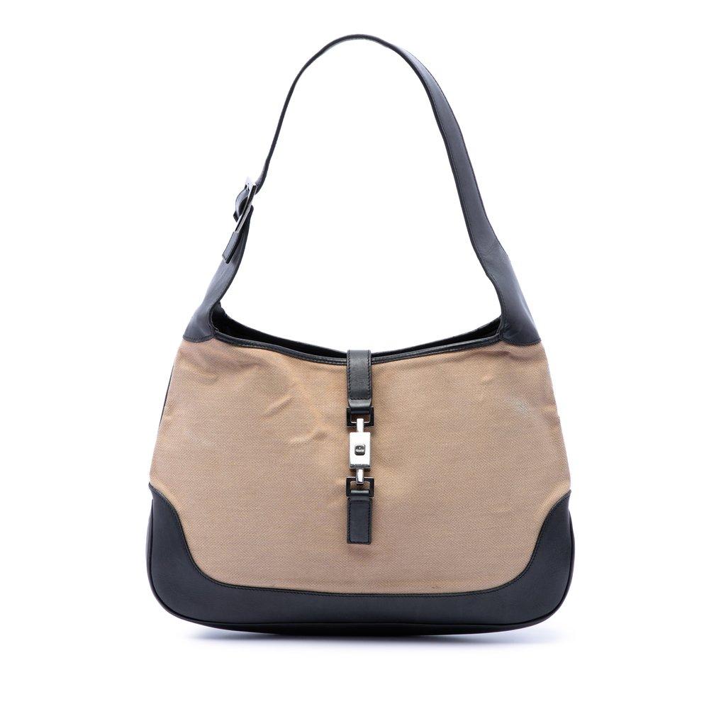 Gucci Canvas Jackie Shoulder Bag