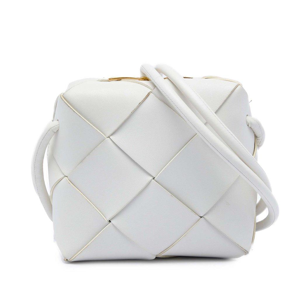 Bottega Veneta Mini Lambskin Intrecciato Cassette Camera Bag
