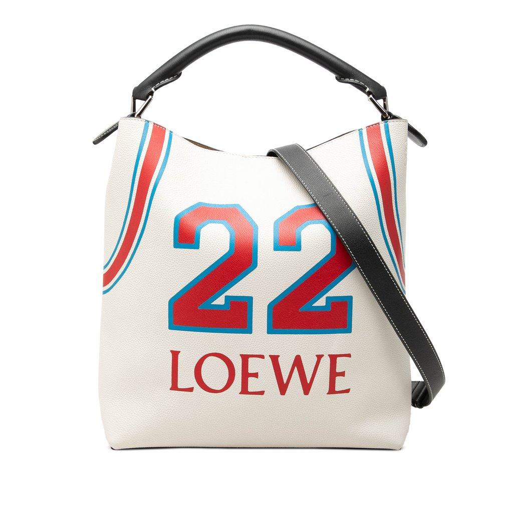 Loewe حقيبة دلو من الجلد المطبوع من بولاس إيبيزا T 22