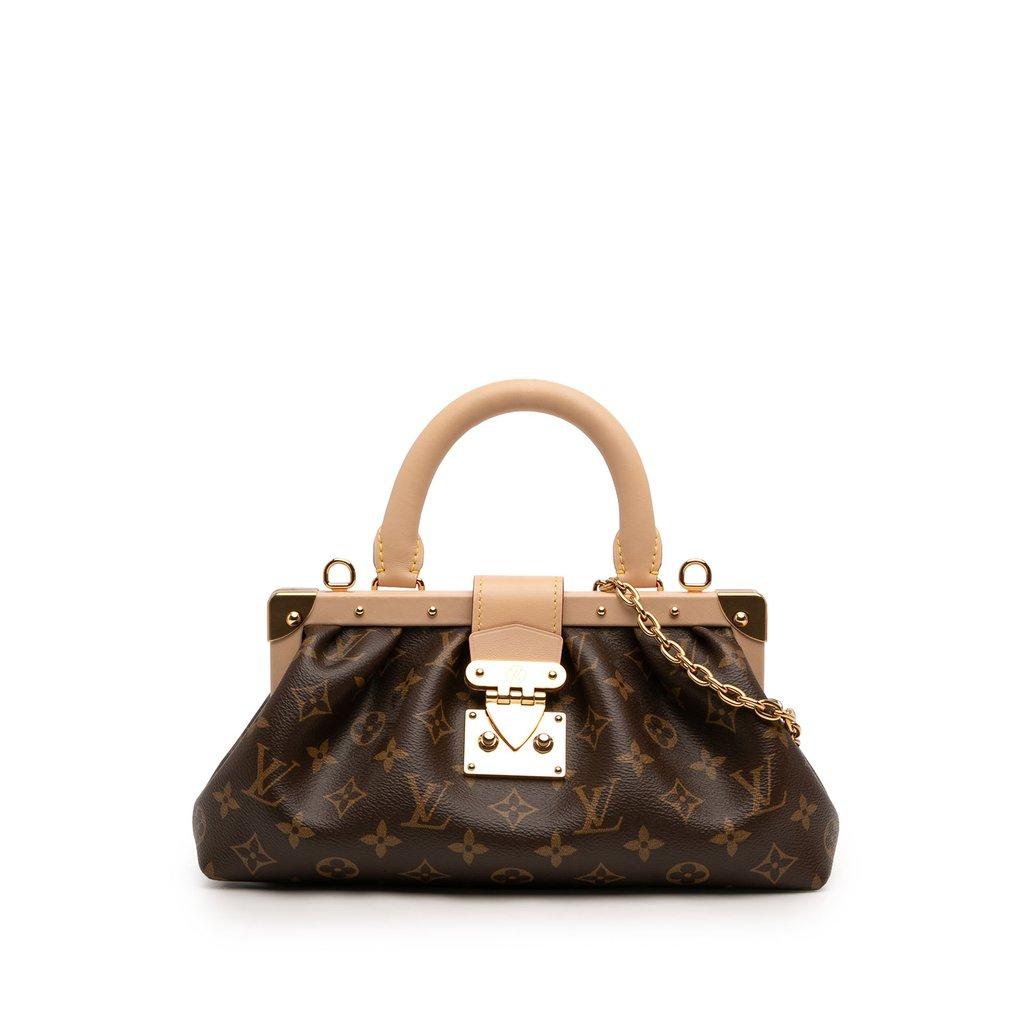 Louis Vuitton Monogram Clutch Top Handle Bag
