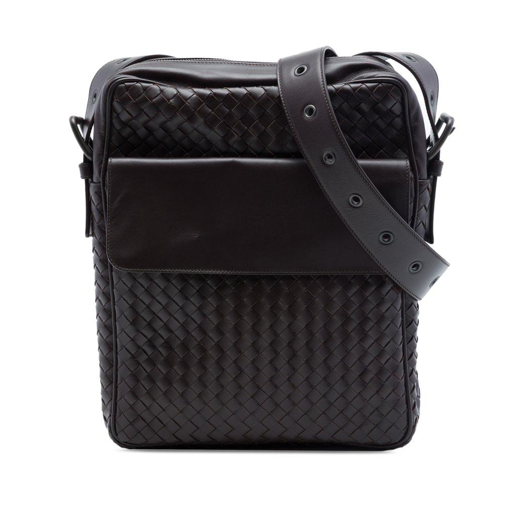 Bottega Veneta Nappa Intrecciato Front Pocket Crossbody