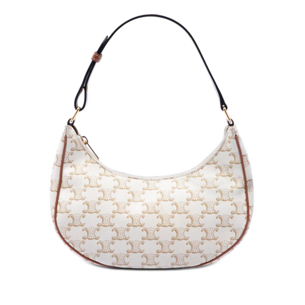 Celine Triomphe Coated Canvas Ava Shoulder Bag