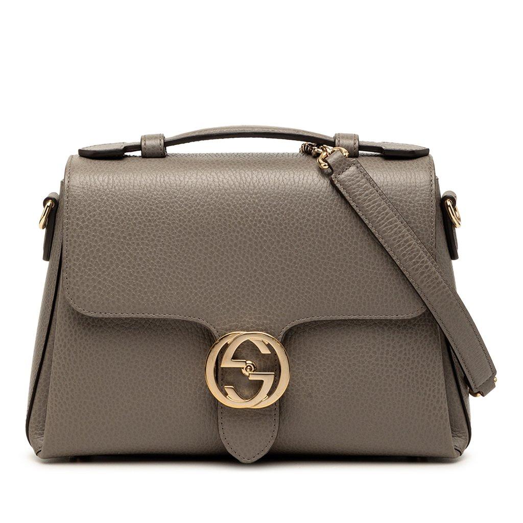 Gucci Small Dollar Calf Interlocking G Satchel