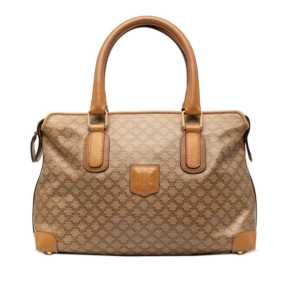 Celine Macadam Coated Canvas Handbag