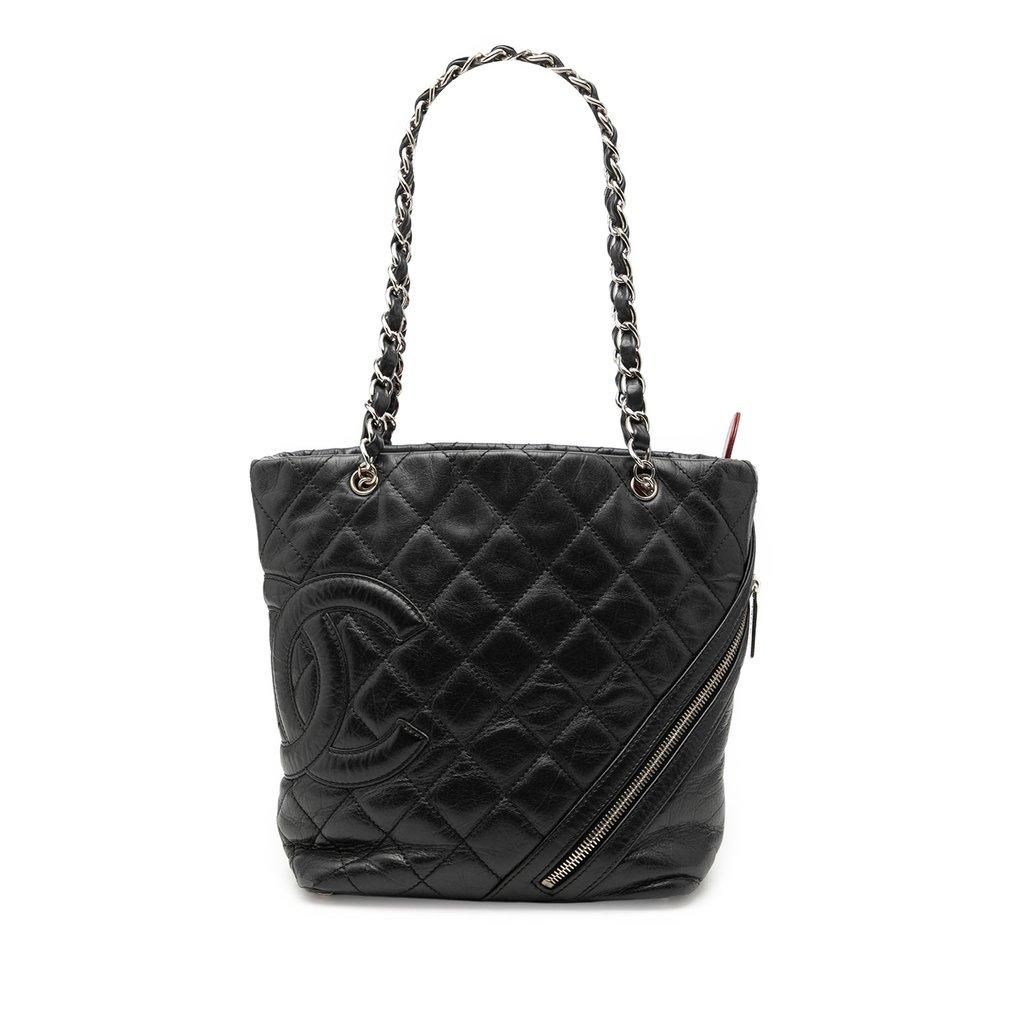 Chanel Small Quilted Aged Calfskin Cotton Club Tote
