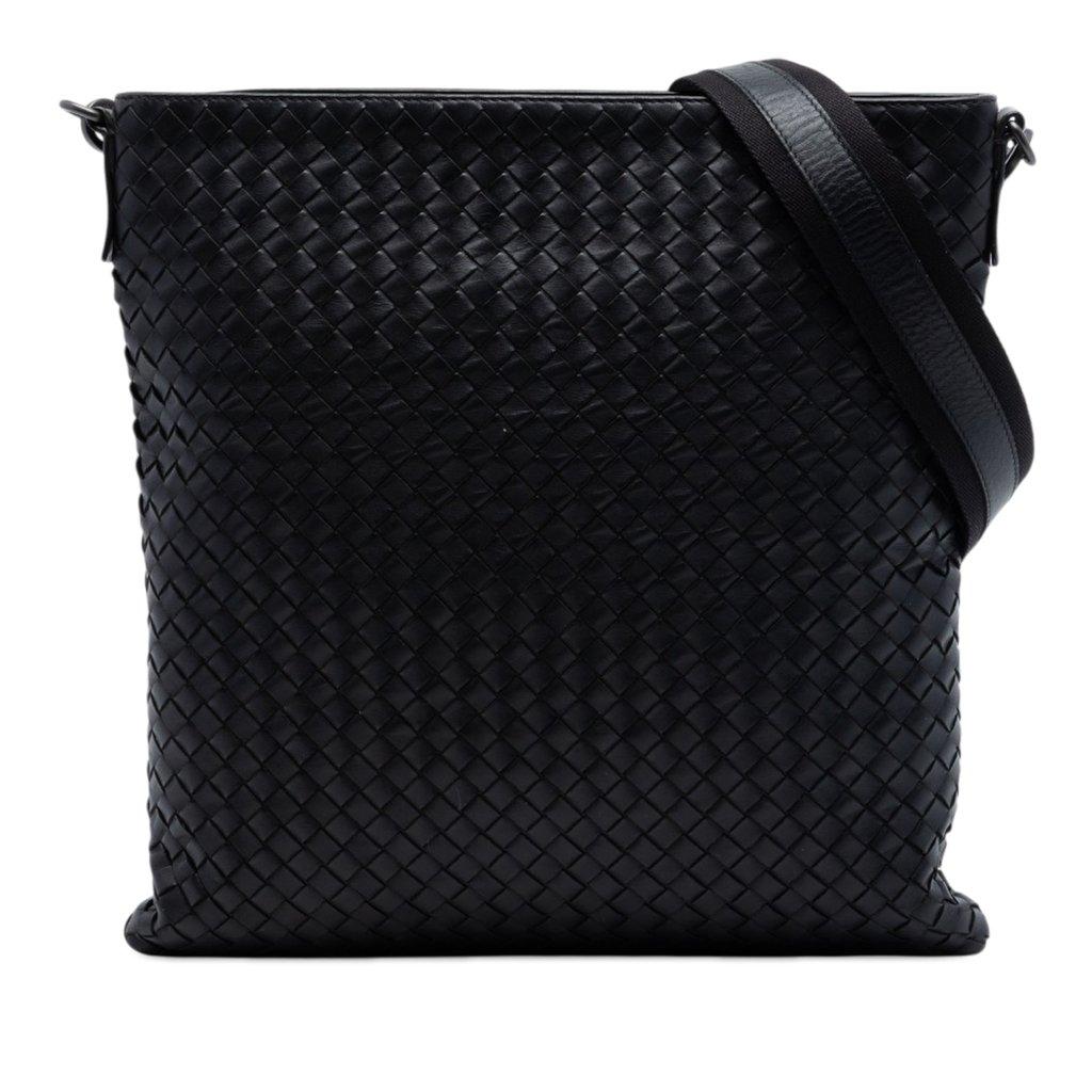 Bottega Veneta Intrecciato Nappa Flat Messenger Bag