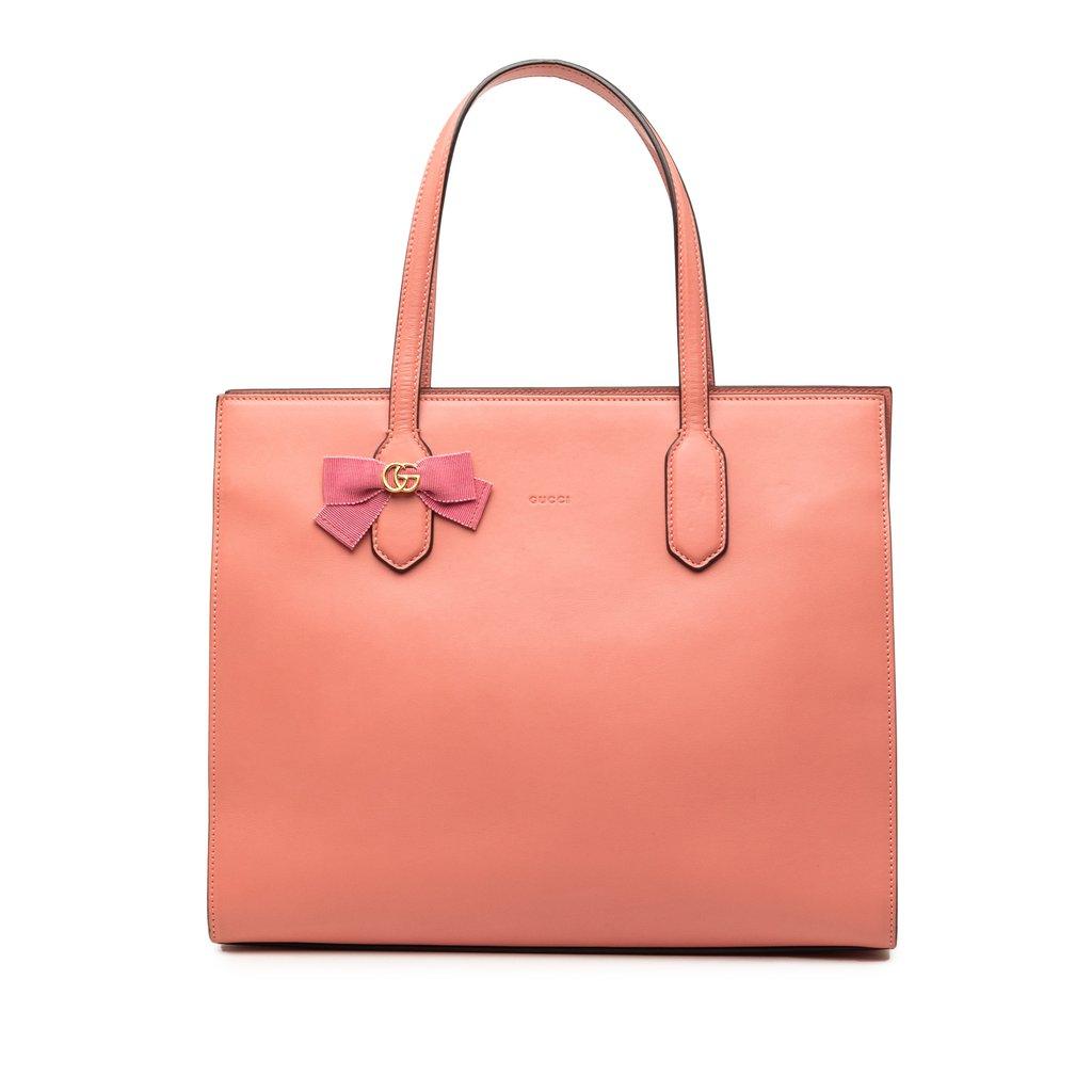 Gucci GG Marmont Calfskin Ribbon Tote