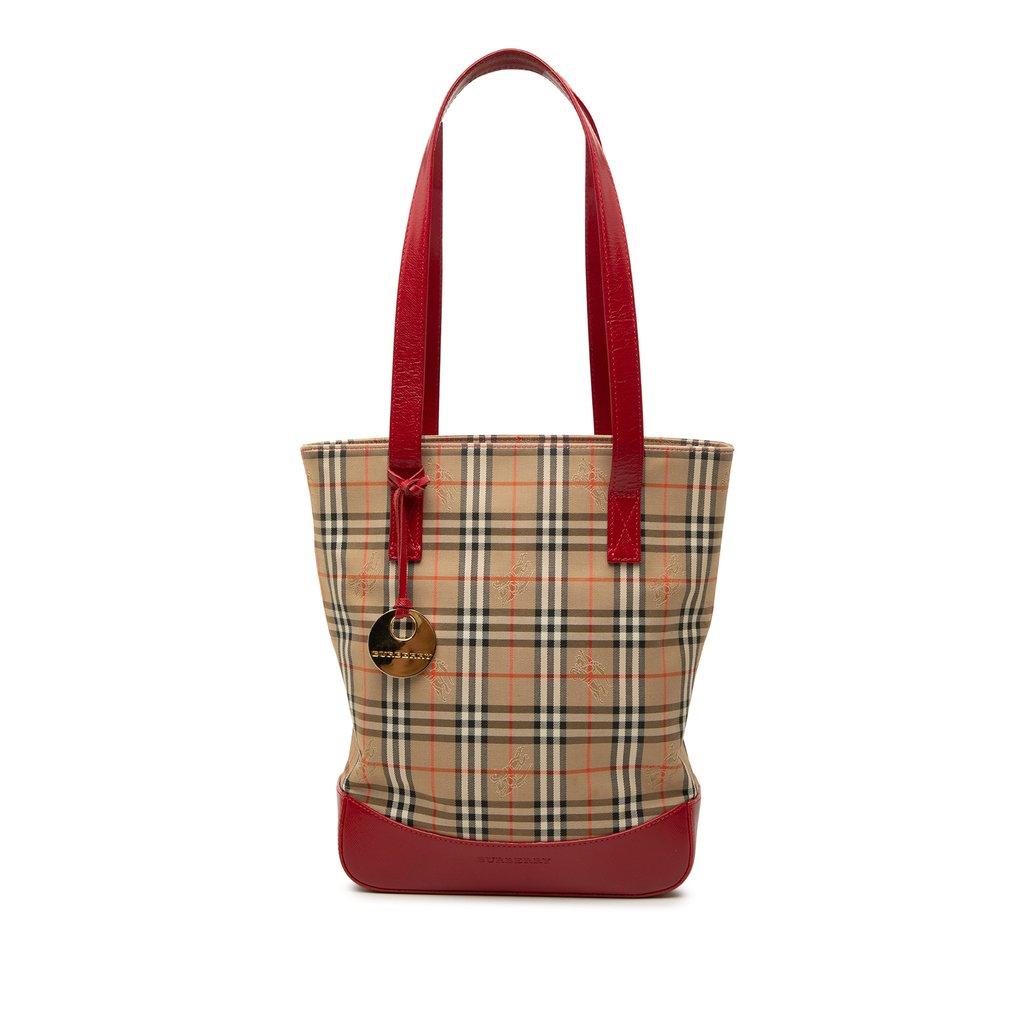 Burberry Haymarket Check Canvas Tote