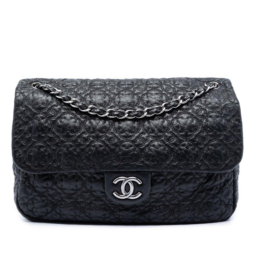 Chanel Jumbo Quilted Vinyl Rock In Moscow Single Flap