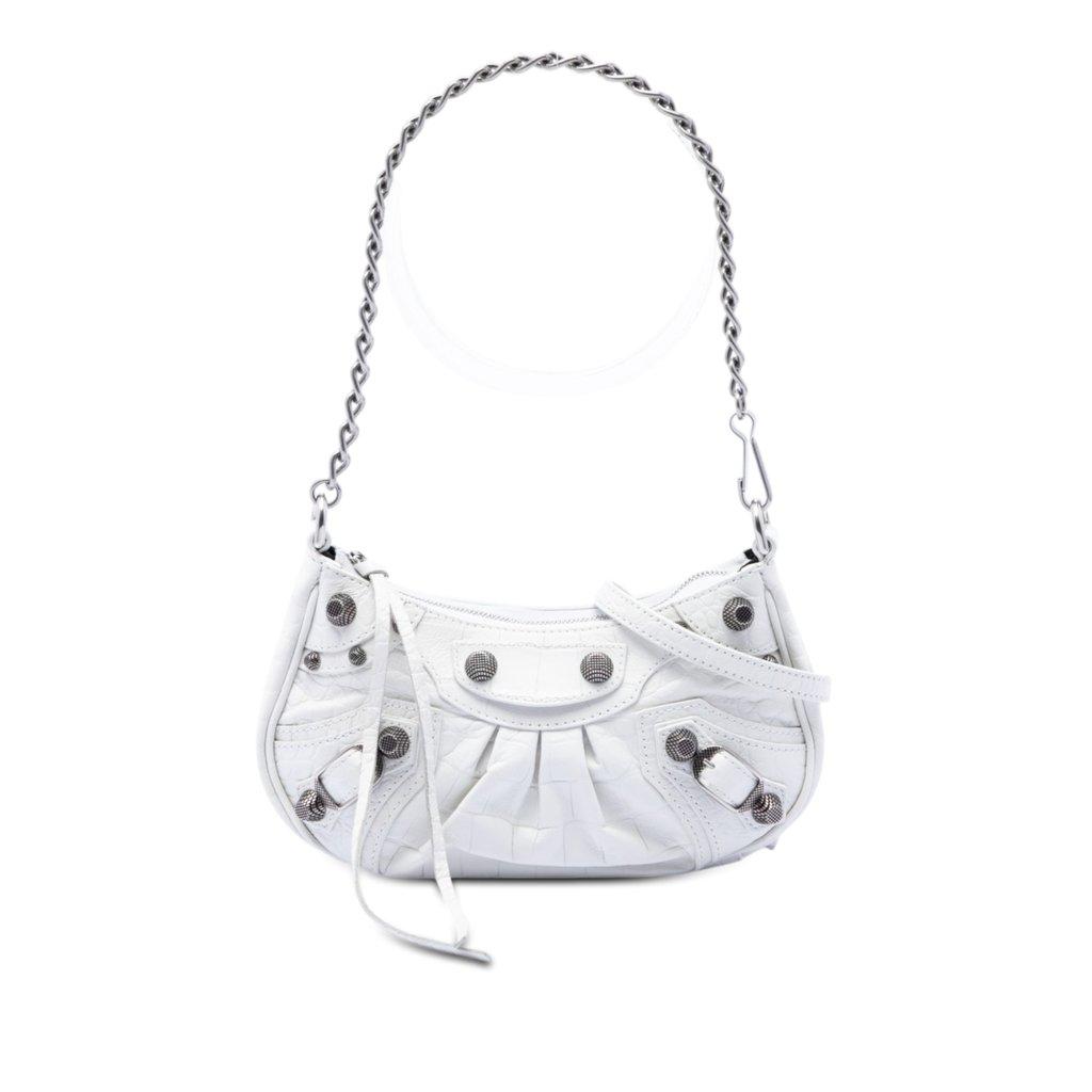 Balenciaga Mini Embossed Leather Motocross Le Cagole
