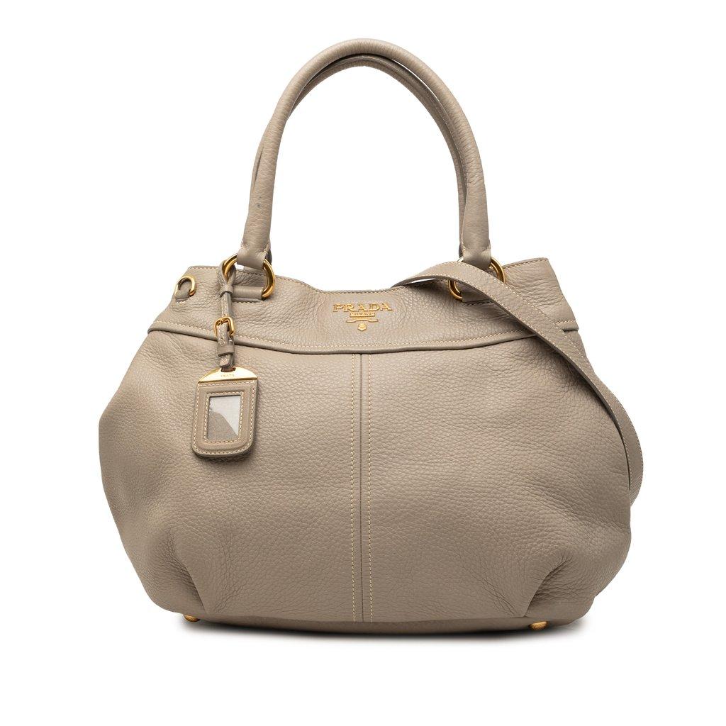 Prada Vitello Daino Open Convertible Tote