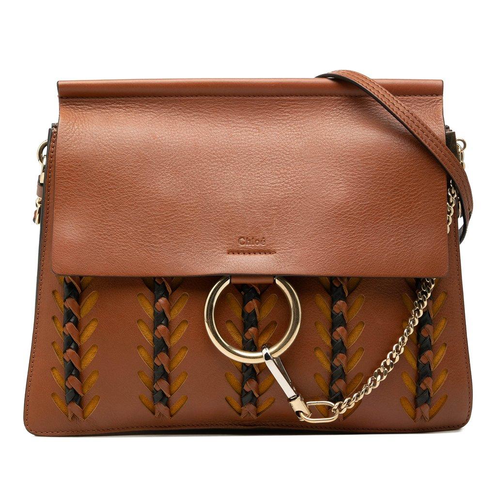 Chloé Medium Braided Leather Faye Crossbody