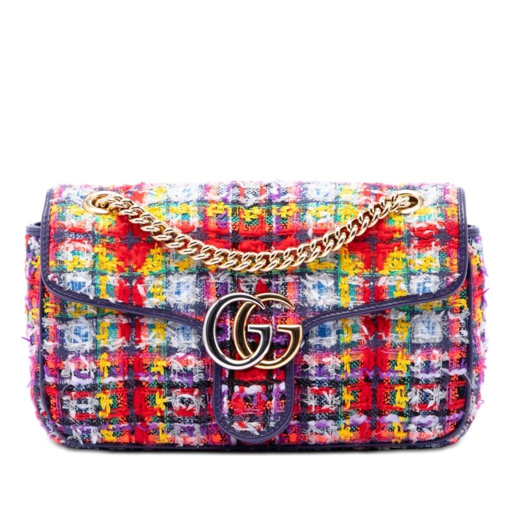 Gucci Medium GG Marmont Tweed Shoulder Bag