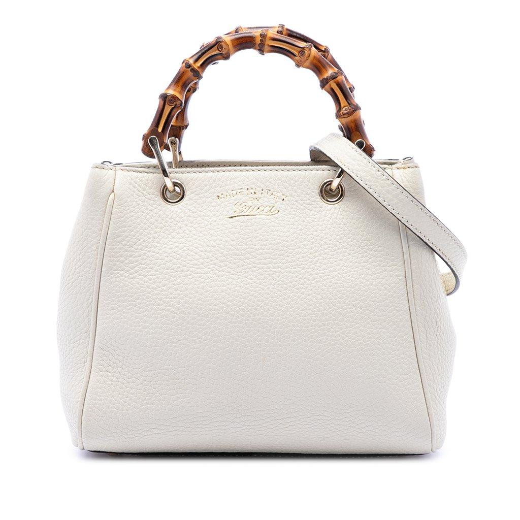Gucci Mini Calfskin Bamboo Shopper Satchel