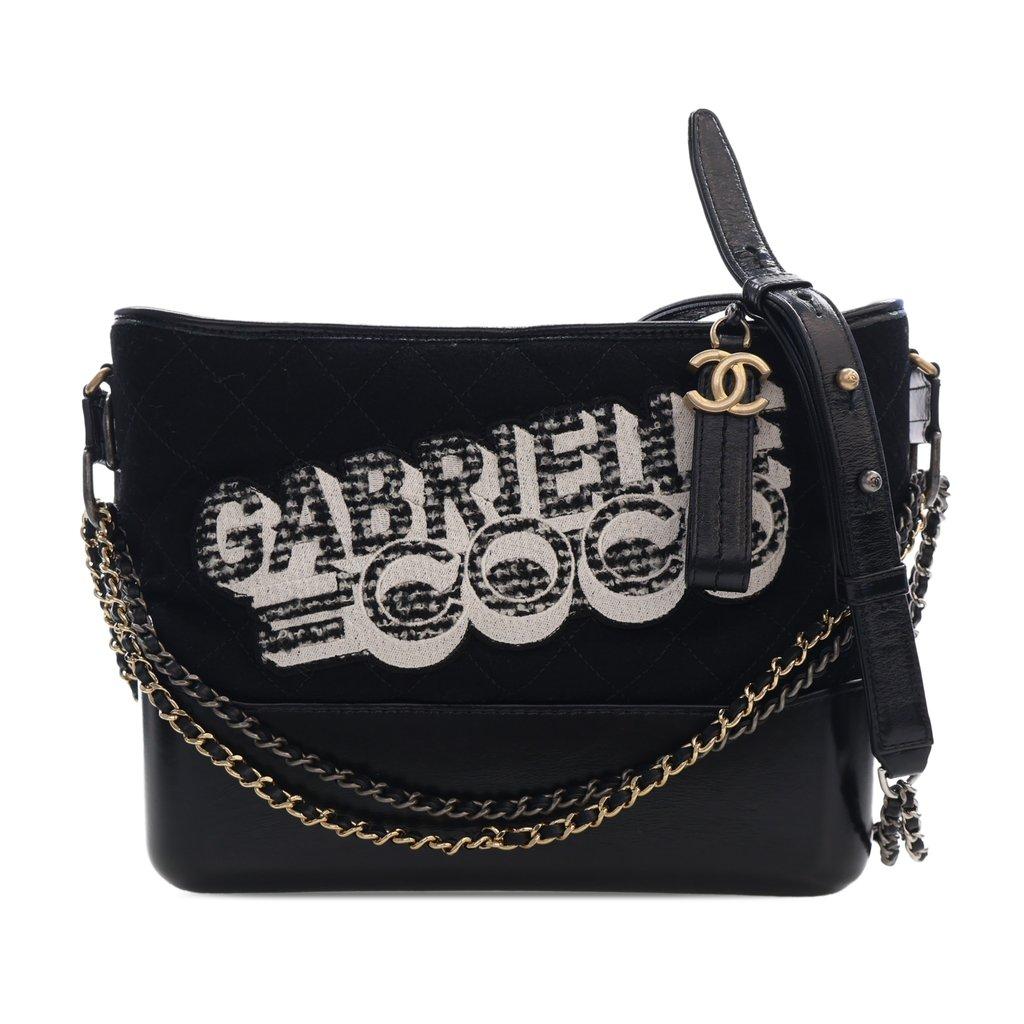 Chanel Medium Wool Coco Embroidered Gabrielle Hobo