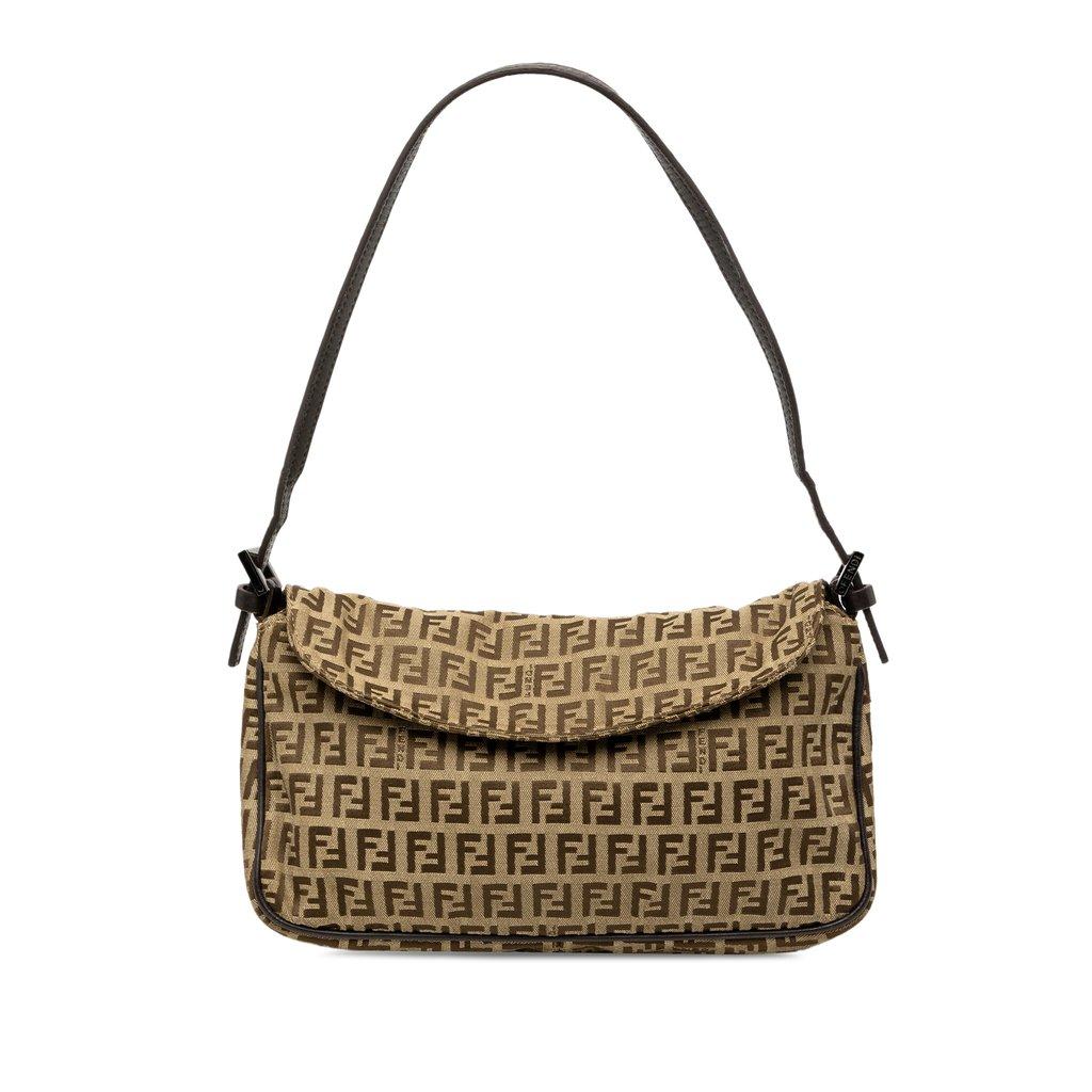 Fendi Zucchino Canvas Flap Pochette