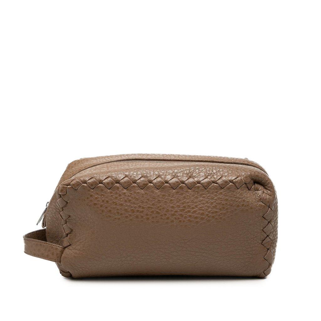 Bottega Veneta Intrecciato Trimmed Cervo Toiletry Pouch