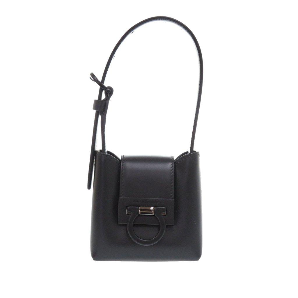 Salvatore Ferragamo Leather Gancini Trifoglio Handbag