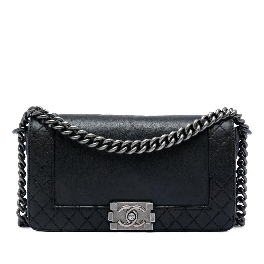 Chanel Old Medium Lambskin Boy Reverso Flap