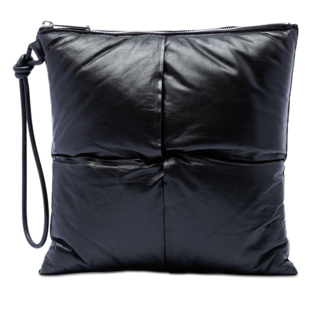 Bottega Veneta Nappa Intrecciato Padded Square Wristlet Pouch