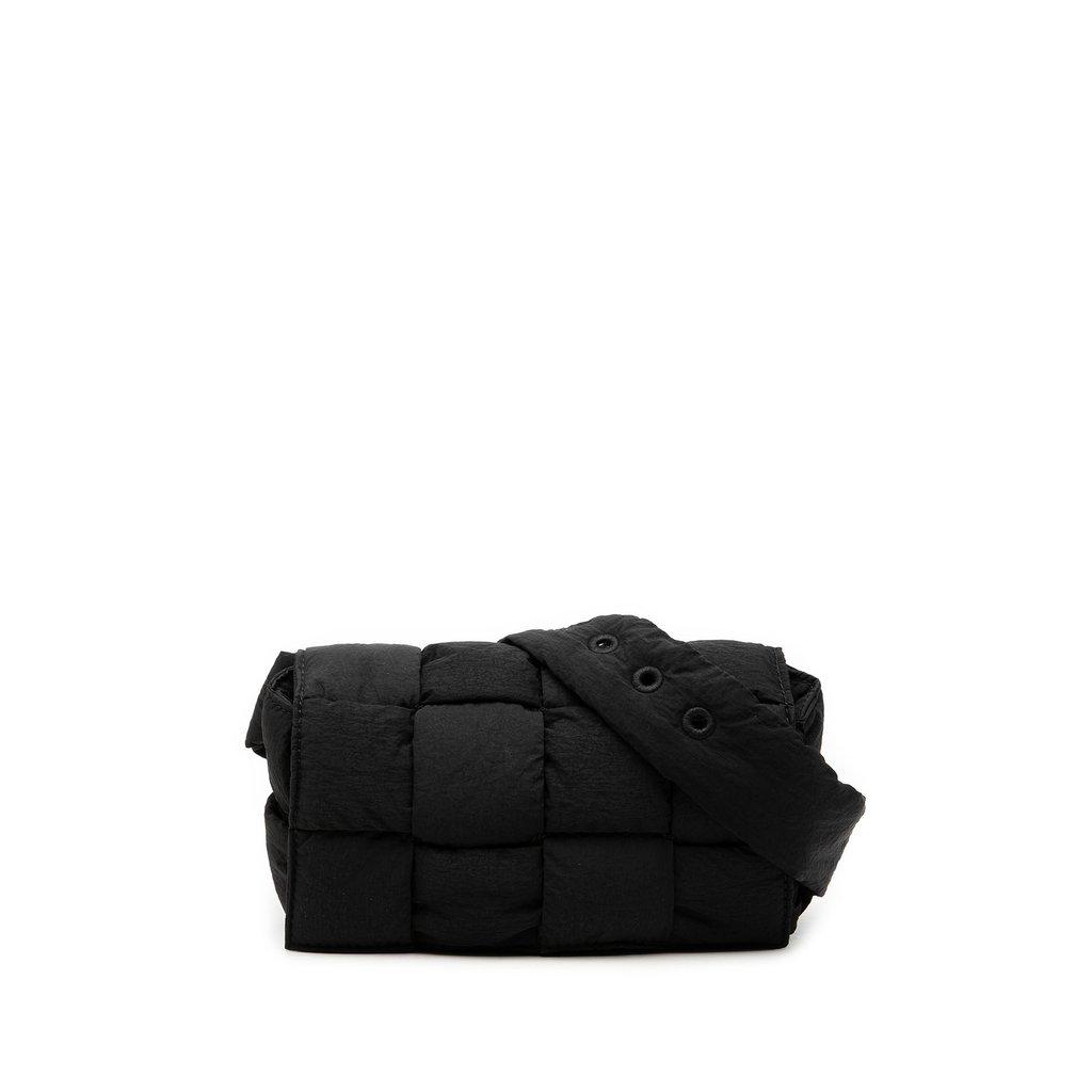 Bottega Veneta Mini Nylon Intrecciato Padded Tech Cassette Belt Bag