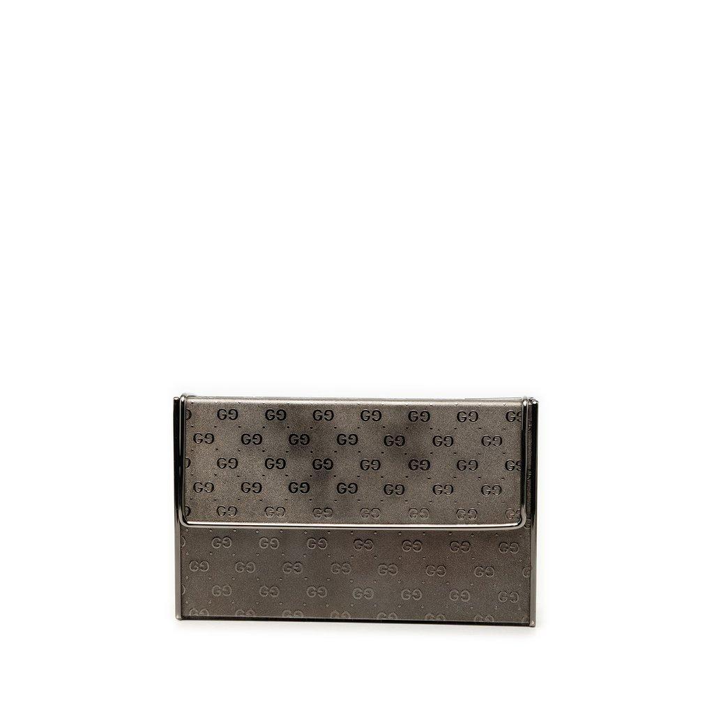 Gucci جراب معدني صغير من نوع GG