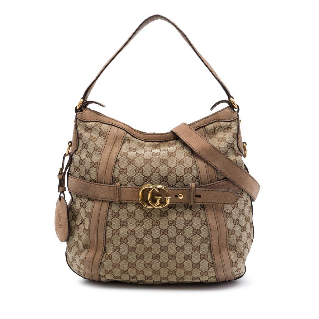 Gucci Medium GG Canvas Running Satchel
