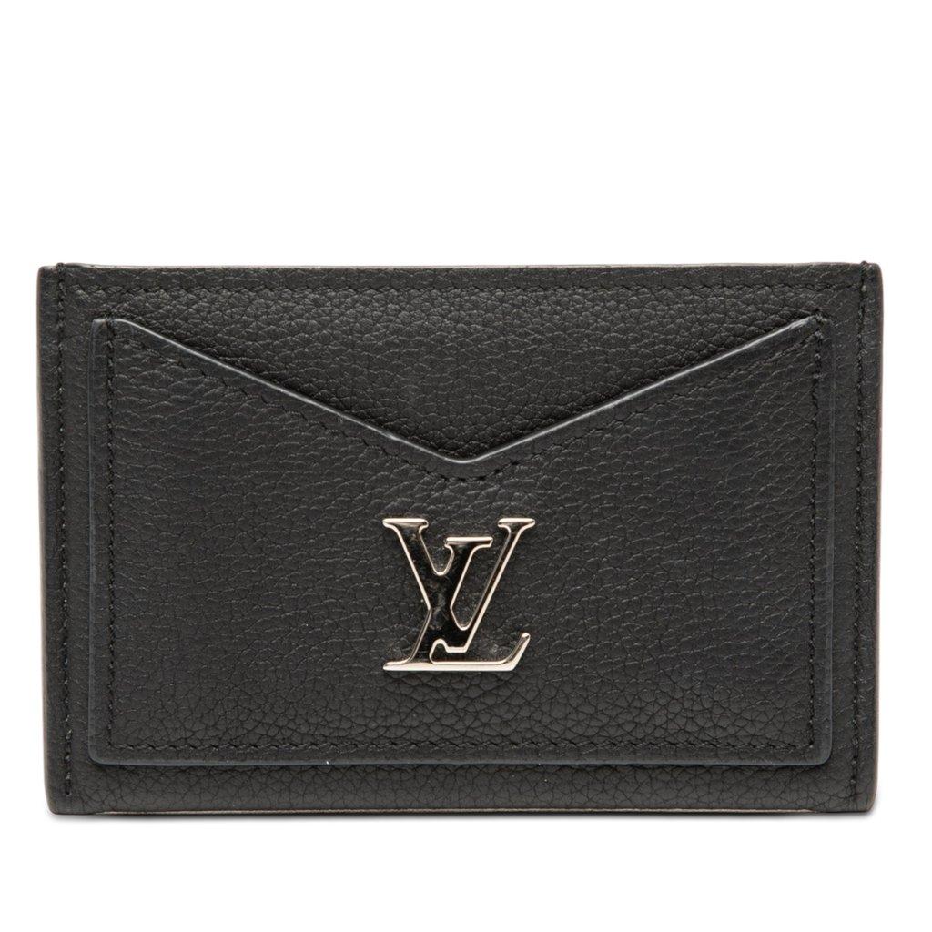 Louis Vuitton حامل بطاقات Lockme من جلد العجل
