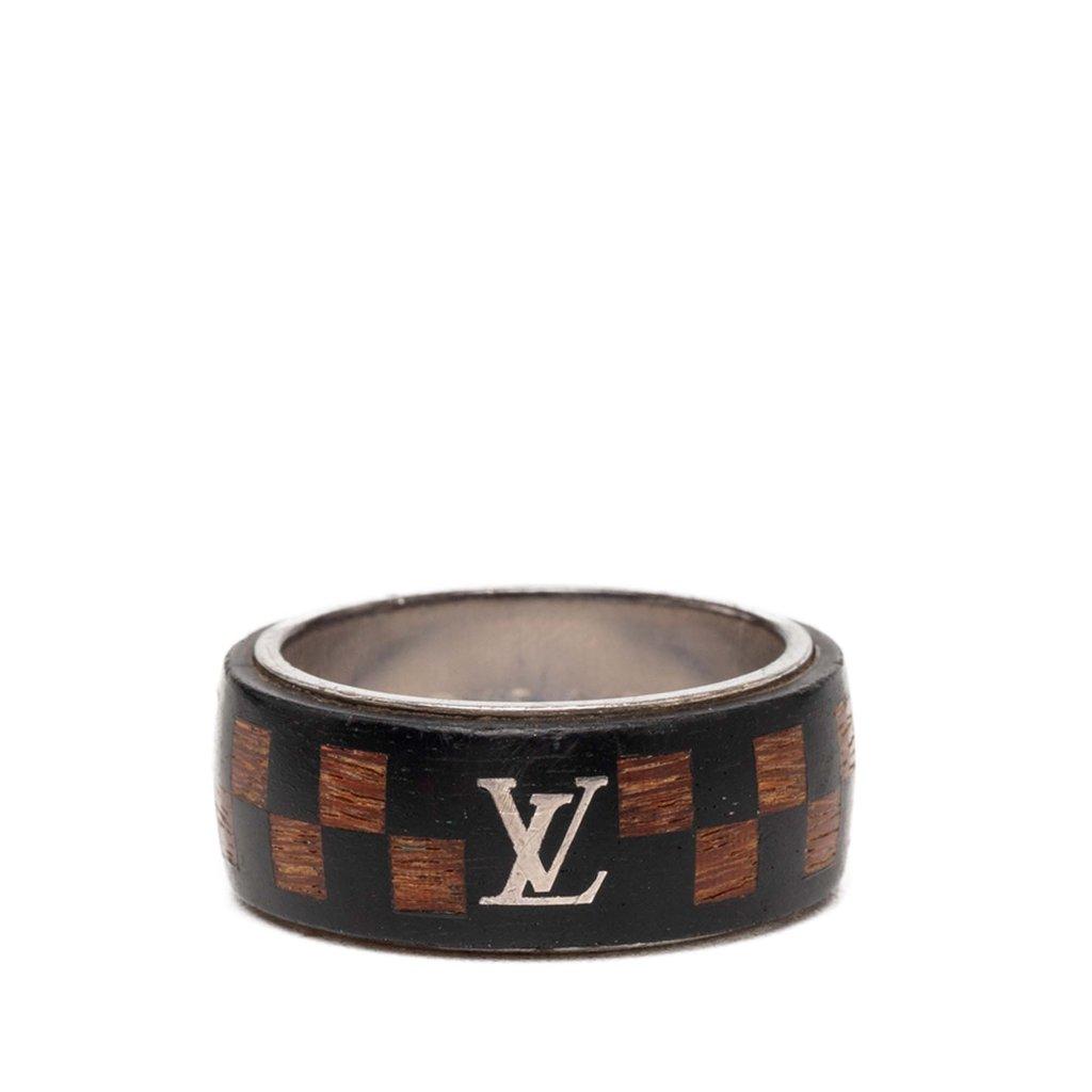 Louis Vuitton خاتم دامير من الخشب والنحاس