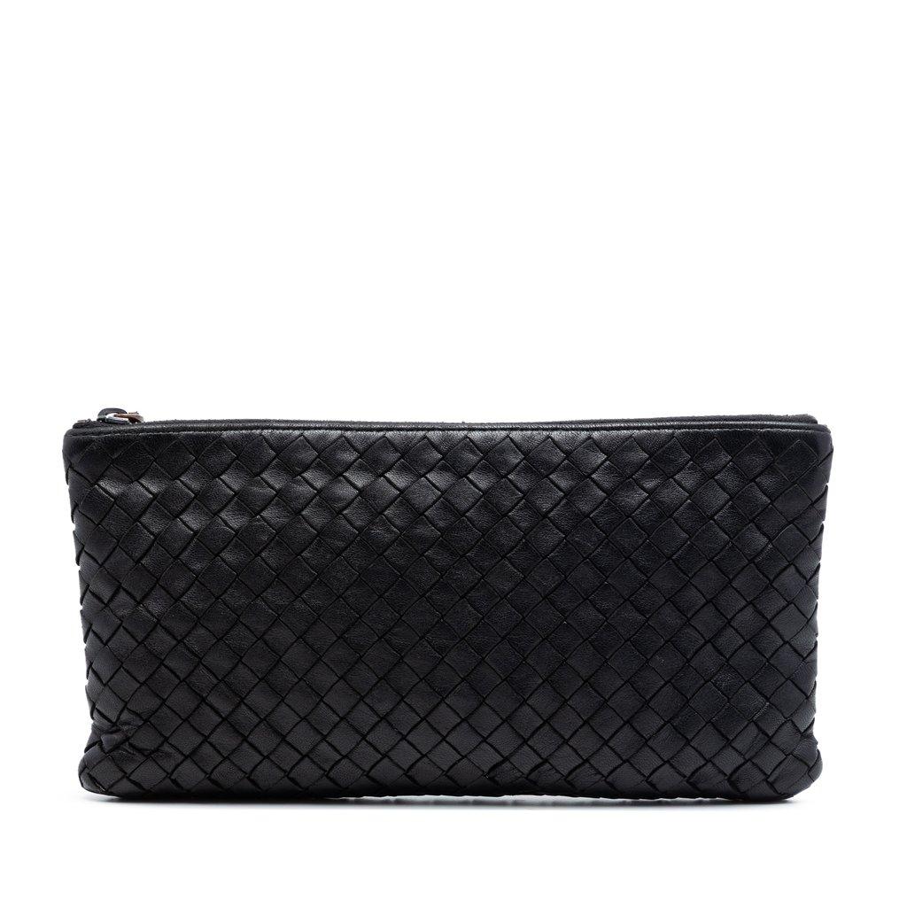 Bottega Veneta Nappa Intrecciato Zip Pouch