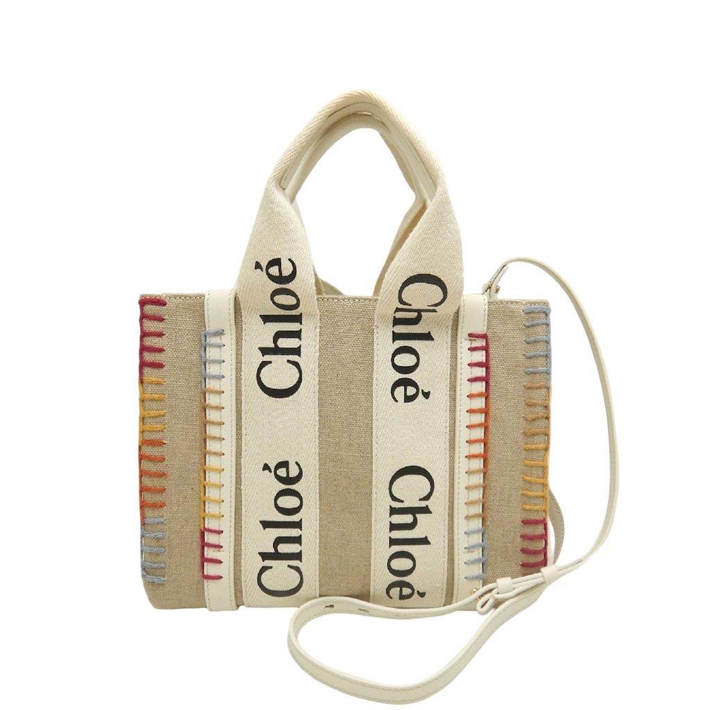 Chloé Small Canvas Stitch Woody Tote