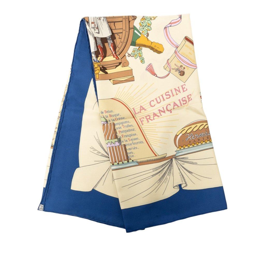 Hermès A la Gloire de la Cuisine Francaise Silk Scarf 90