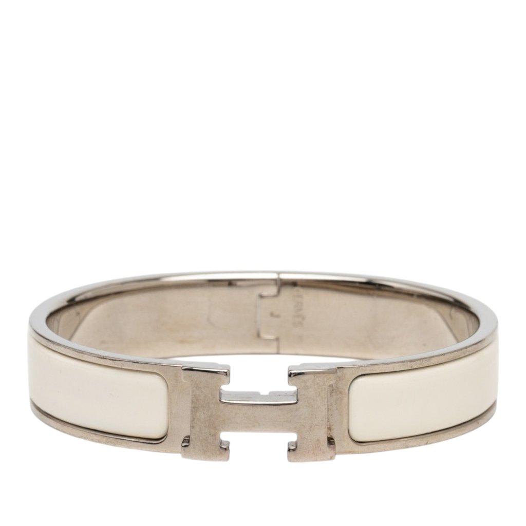 Hermès Narrow Enamel Clic H Bracelet PM