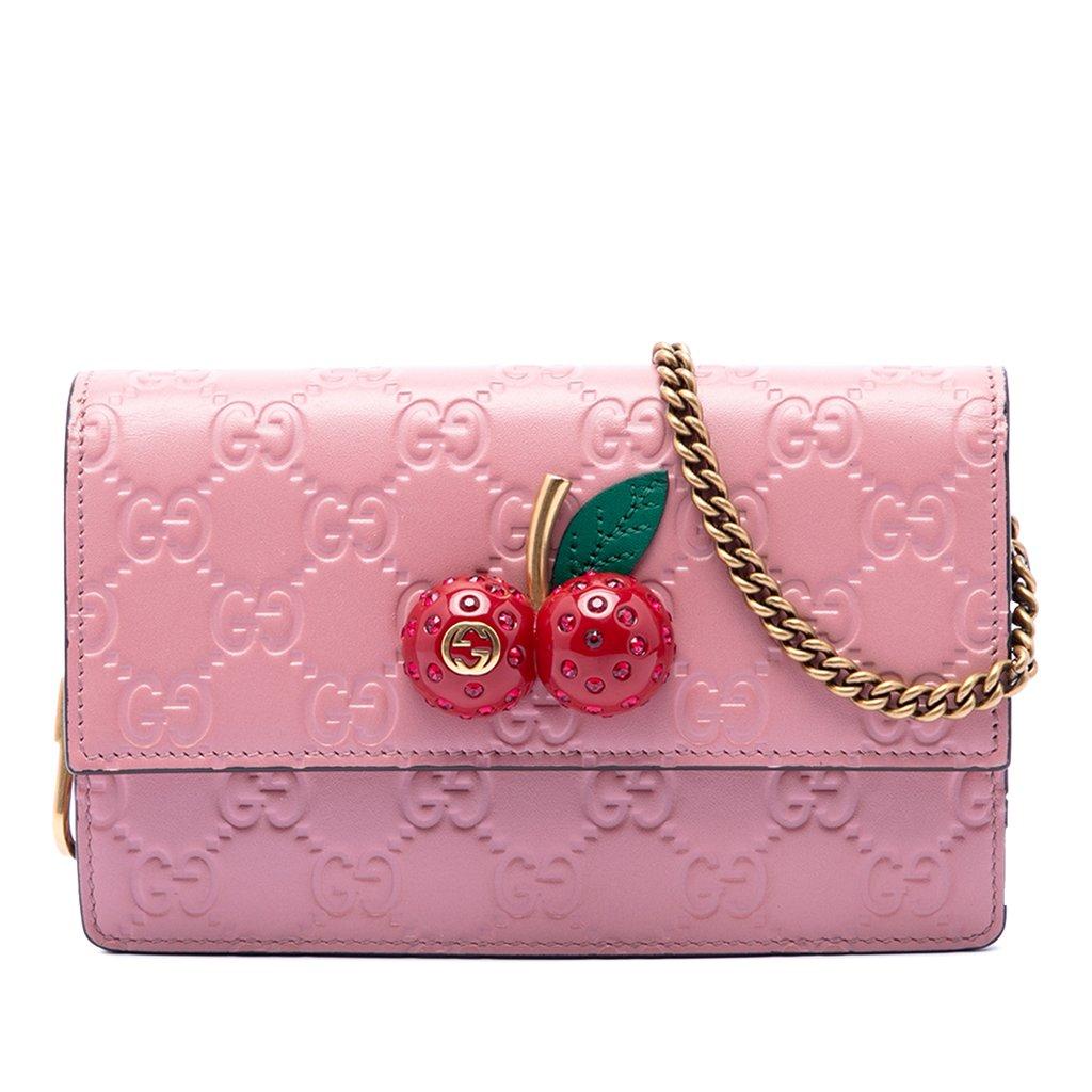 Gucci Mini Guccissima Cherry Crossbody