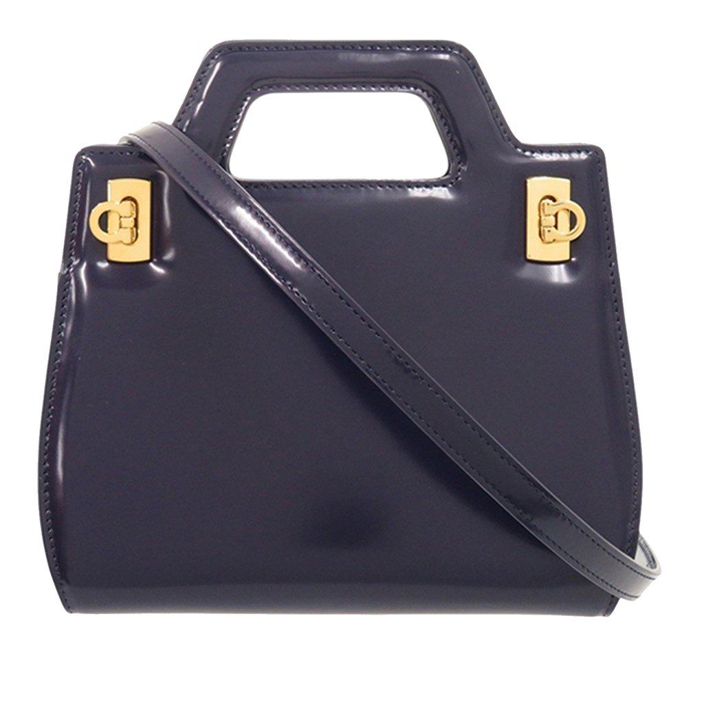 Salvatore Ferragamo Mini Brushed Calfskin Wanda Top Handle Bag