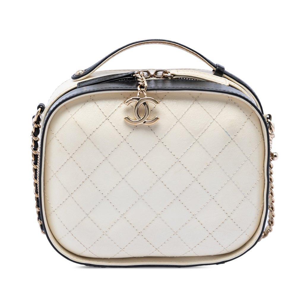 Chanel Small CC Crumpled Calfskin Vanity Case